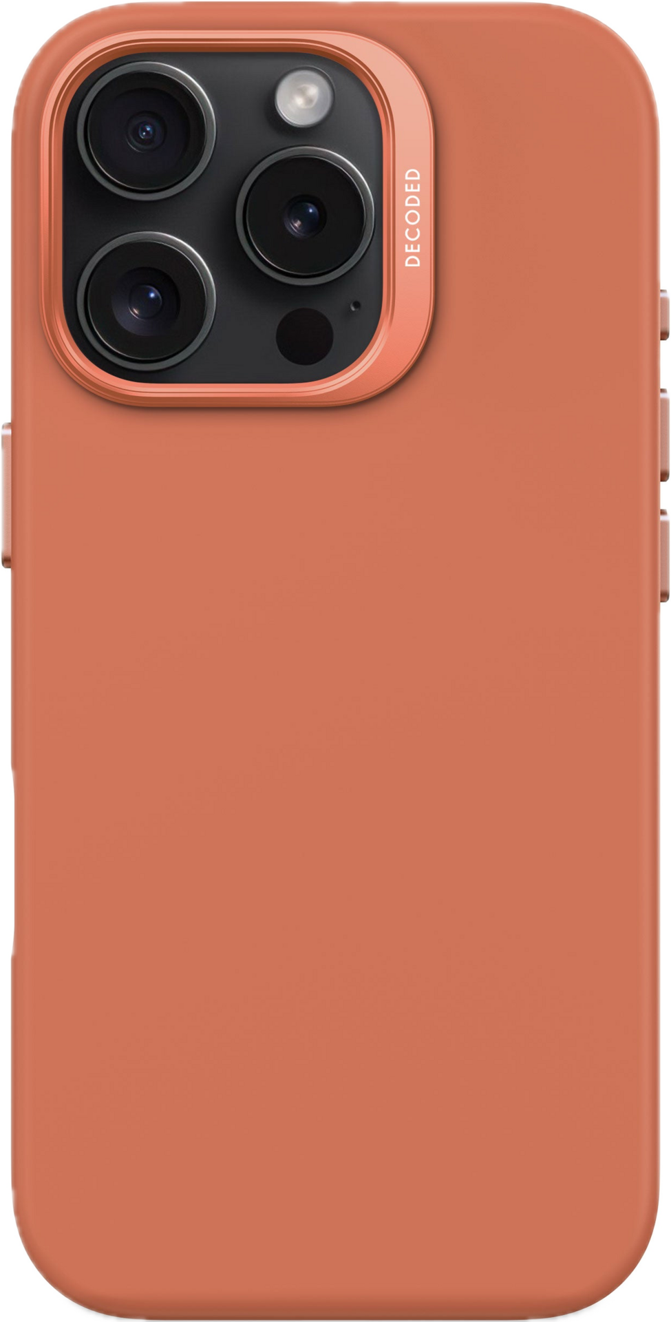 Decoded siliconen MagSafe iPhone 15 Pro hoesje peach