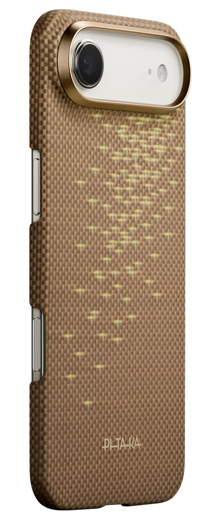 Pitaka Ultra Slim MagSafe iPhone Air hoesje golden tint