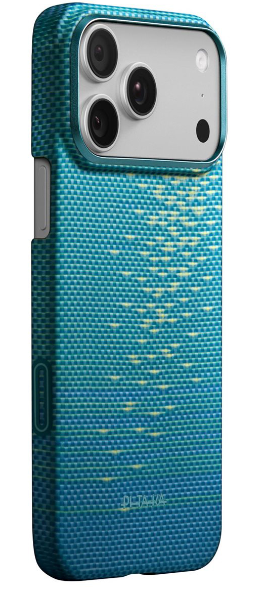 Pitaka Ultra Slim MagSafe iPhone 17 Pro hoesje lucid blue