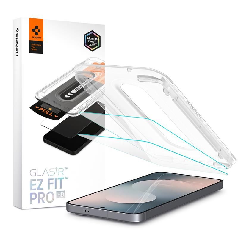 Spigen Glas.tR EZ Fit Pro Galaxy S25 FE screenprotector 2 pack