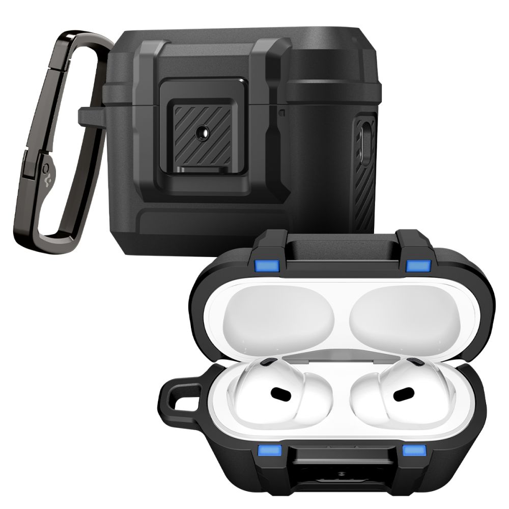 Spigen Lock Fit AirPods Pro 3 hoesje zwart