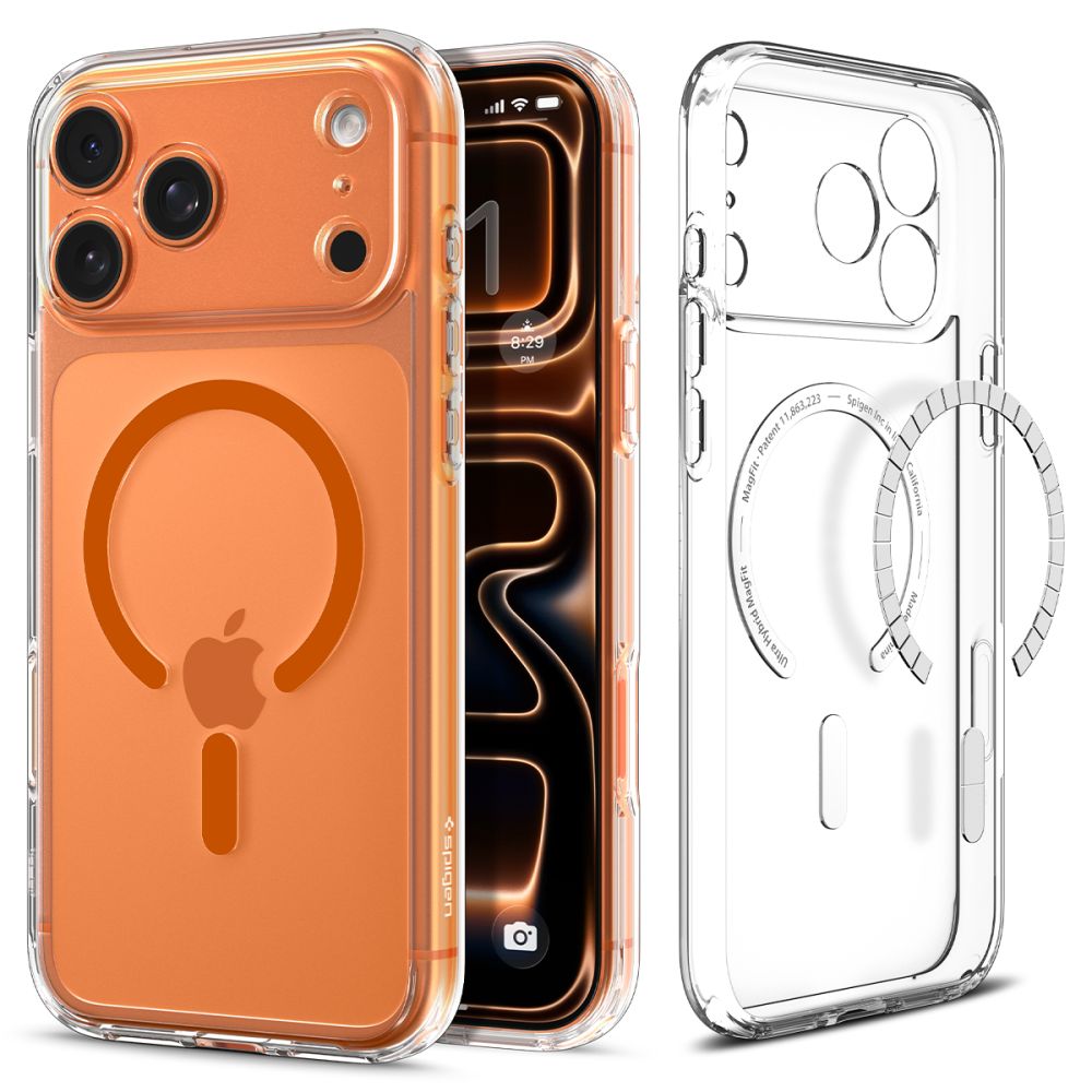Spigen Ultra Hybrid MagSafe iPhone 17 Pro hoesje oranje
