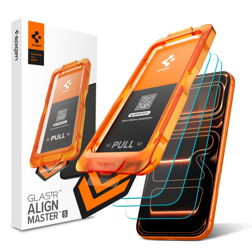 Spigen ALM Glastr Slim iPhone 17 Pro Max screenprotector 3 pack