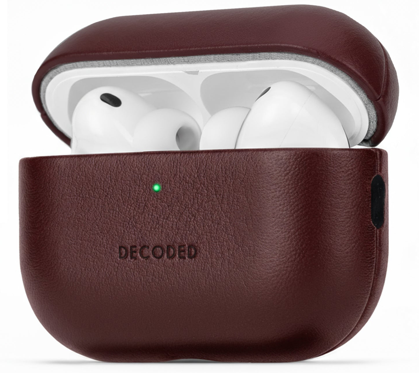 Decoded leren AirPods Pro 3 hoesje dark ruby