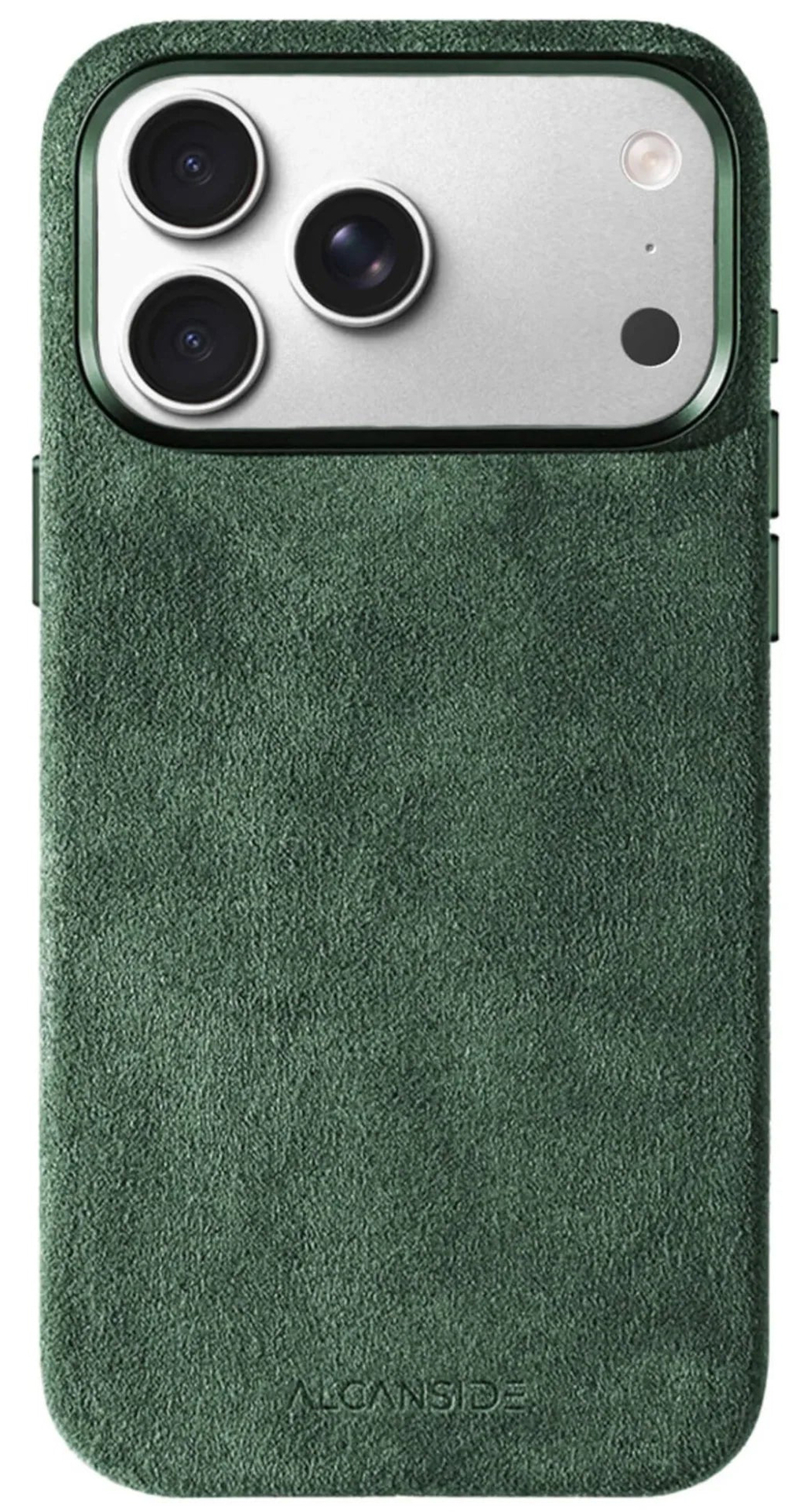 Alcanside Alcantara iPhone 17 Pro hoesje groen