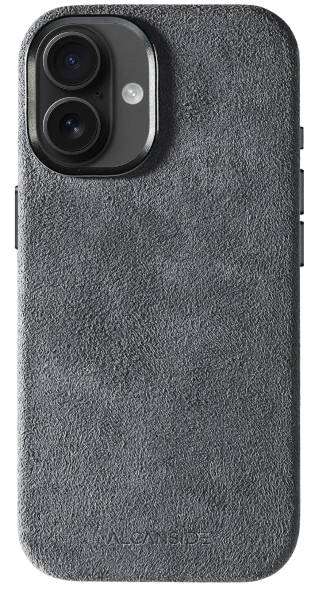 Alcanside Alcantara iPhone 17 hoesje nardo grijs