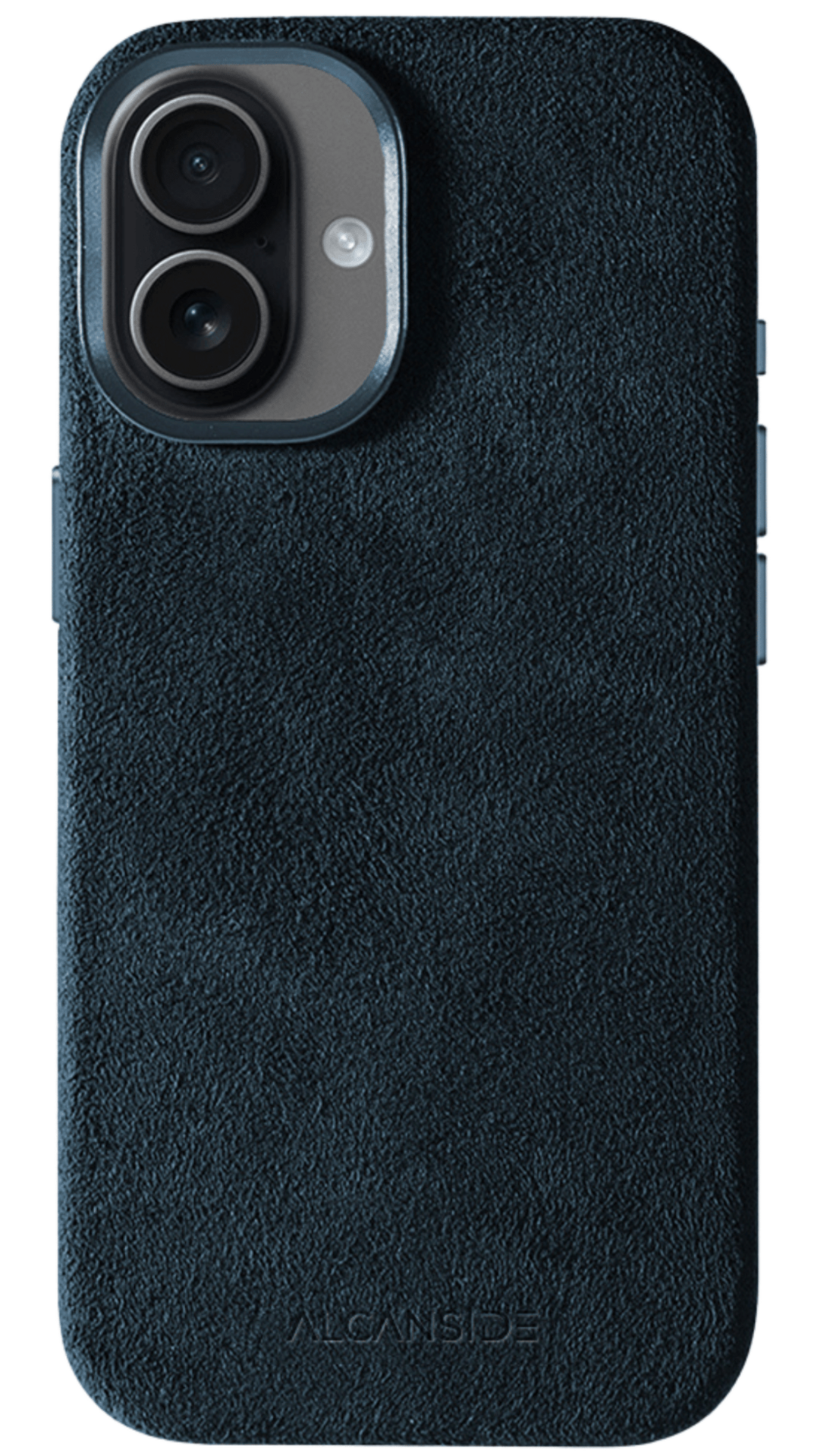 Alcanside Alcantara iPhone 17 hoesje navy