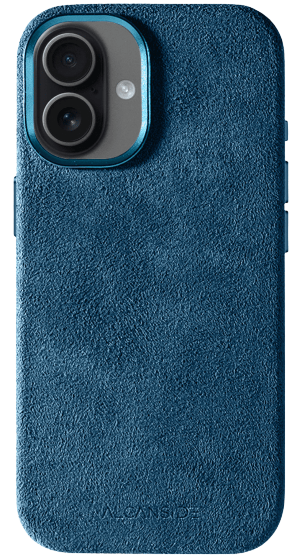 Alcanside Alcantara iPhone 17 hoesje ocean blauw