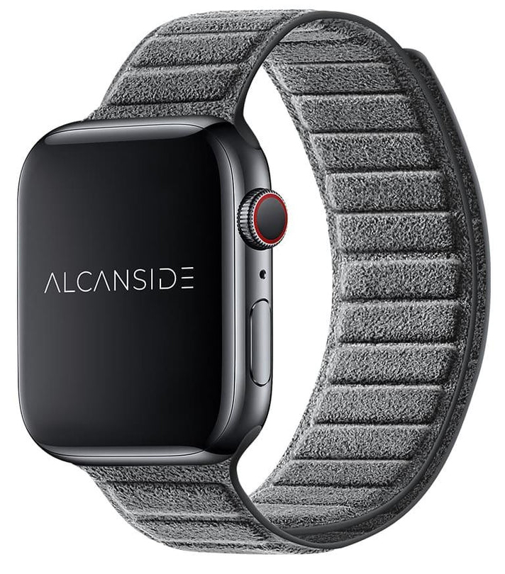 Alcanside Alcantara Apple Watch 49 / 46 / 45 mm bandje nardo grijs