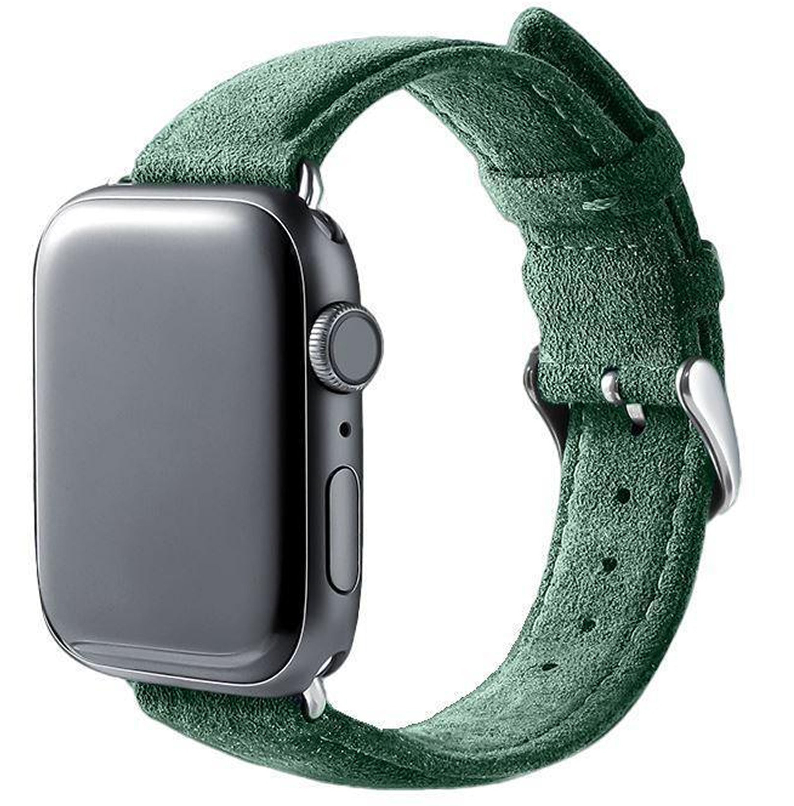 Alcanside Alcantara Buckle Apple Watch 49 / 46 / 45 mm bandje groen