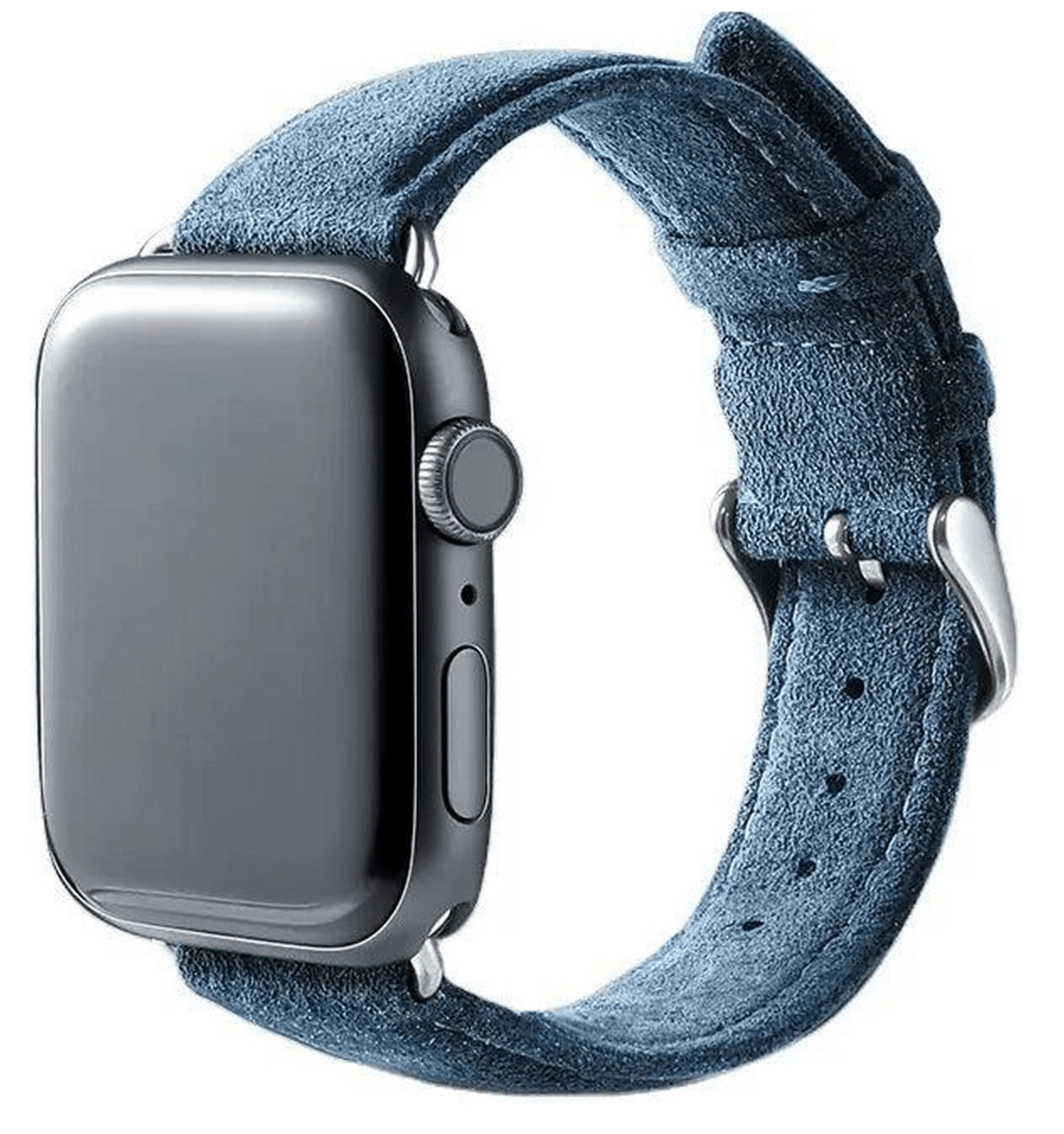 Alcanside Alcantara Buckle Apple Watch 49 / 46 / 45 mm bandje ocean blauw
