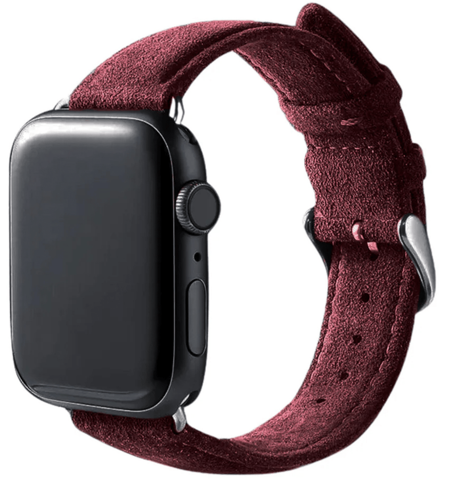 Alcanside Alcantara Buckle Apple Watch 49 / 46 / 45 mm bandje rood