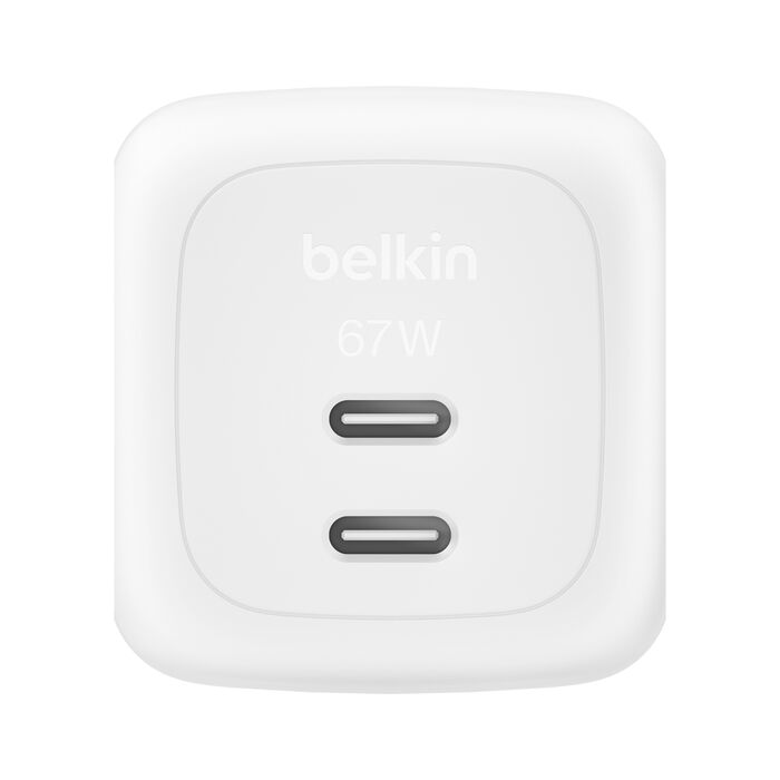 Belkin BoostCharge USB-C 67 watt GaN oplader met 2 poorten