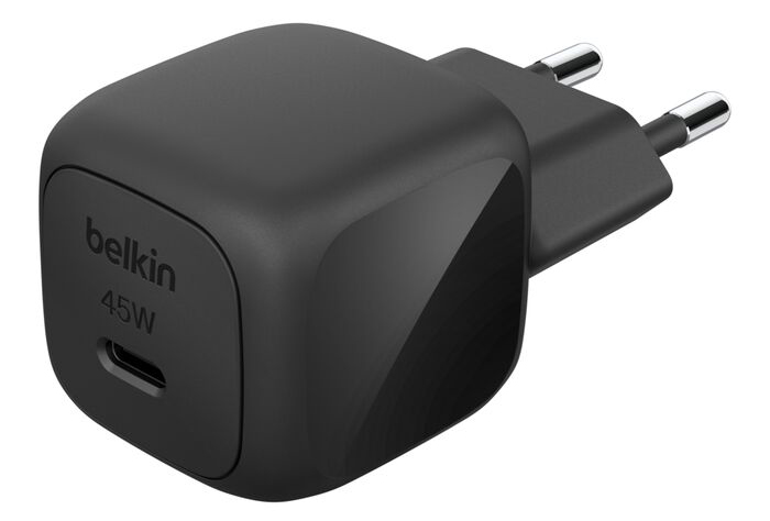Belkin BoostCharge USB-C 45 watt GaN oplader zwart