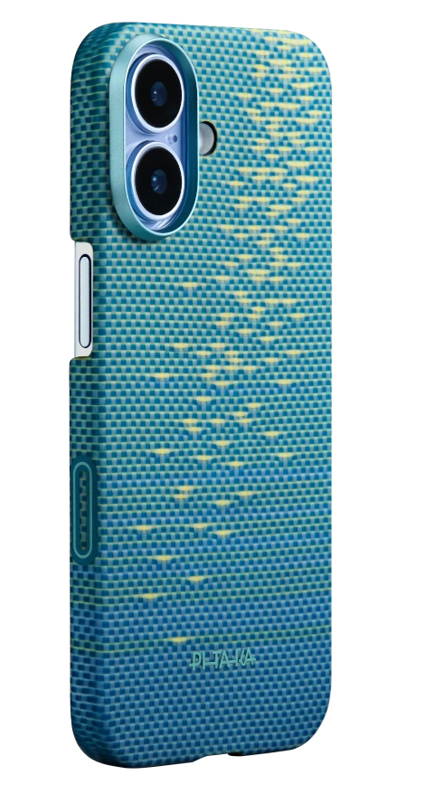 Pitaka Ultra Slim MagSafe iPhone 17 hoesje lucid blue