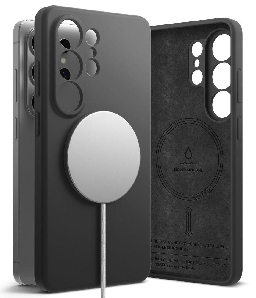 Ringke MagSafe Silicone Galaxy S26 Ultra hoesje zwart