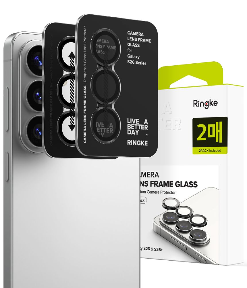 Ringke Camera Galaxy S26 glazen protector 2 pack