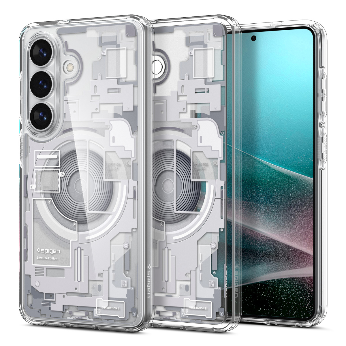 Spigen Ultra Hybrid MagSafe Galaxy S26 hoesje zero one wit