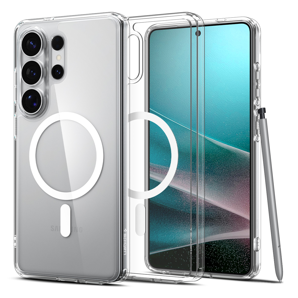 Spigen Ultra Hybrid MagSafe Galaxy S26 Ultra hoesje transparant