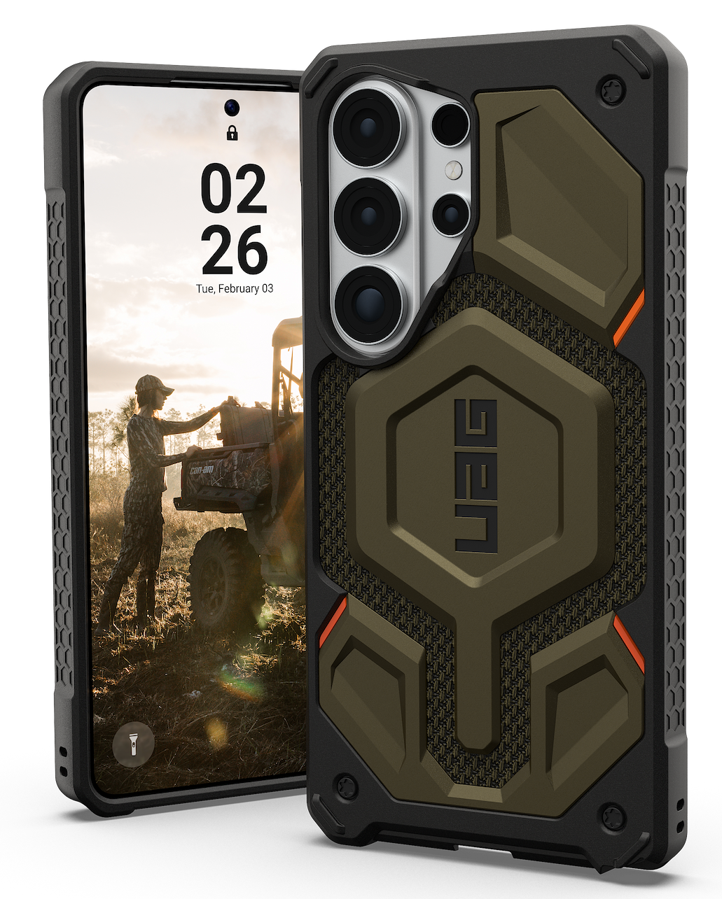 UAG Monarch Pro Galaxy S26 Ultra hoesje kevlar groen