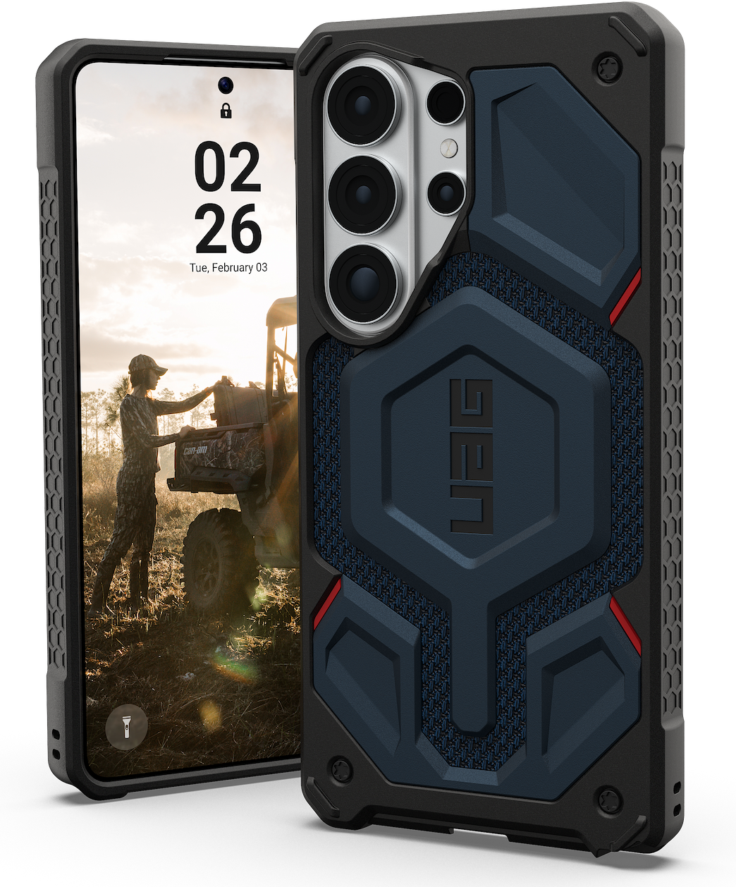 UAG Monarch Pro Galaxy S26 Ultra hoesje kevlar blauw