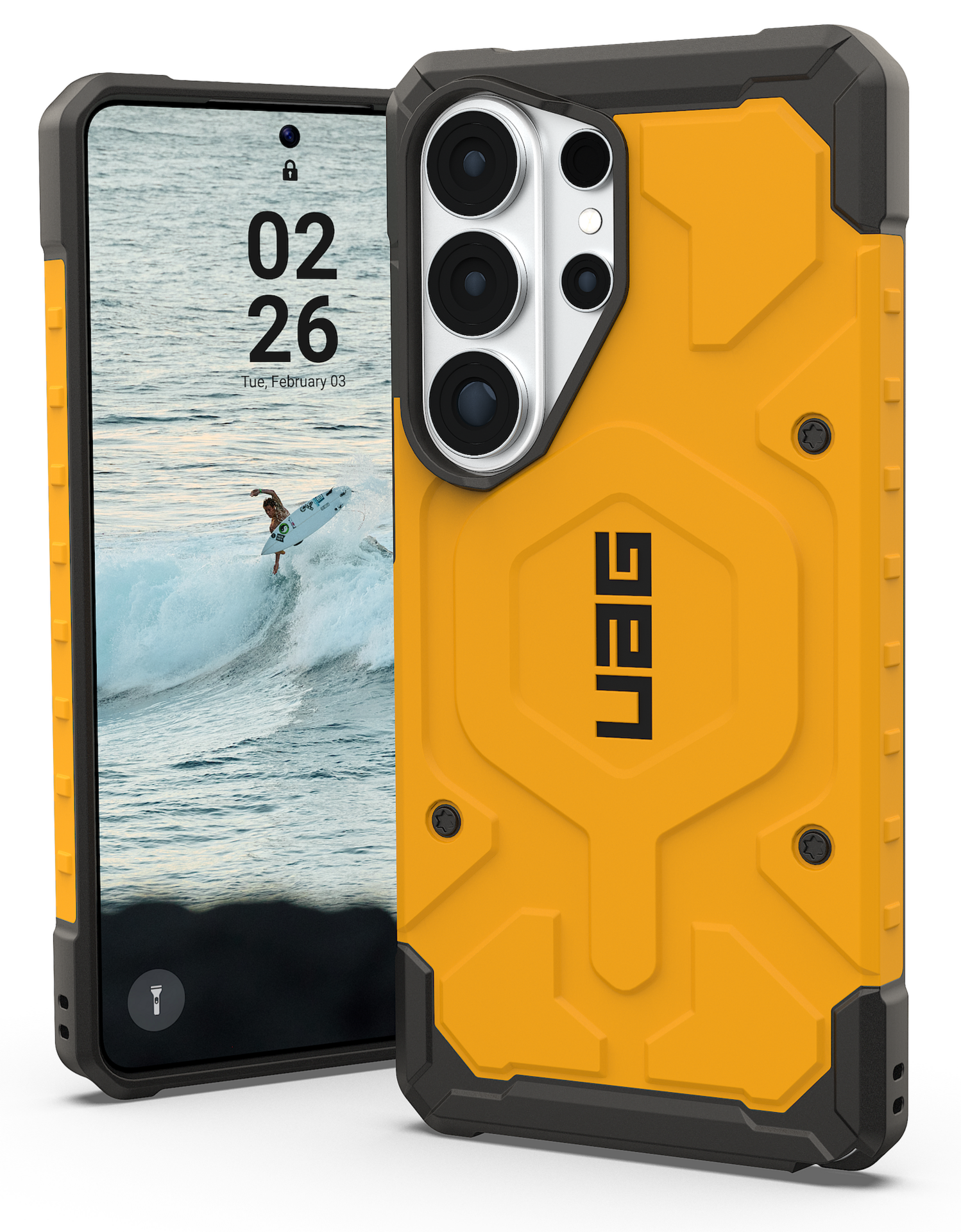 UAG Pathfinder MagSafe Galaxy S26 Ultra hoesje geel