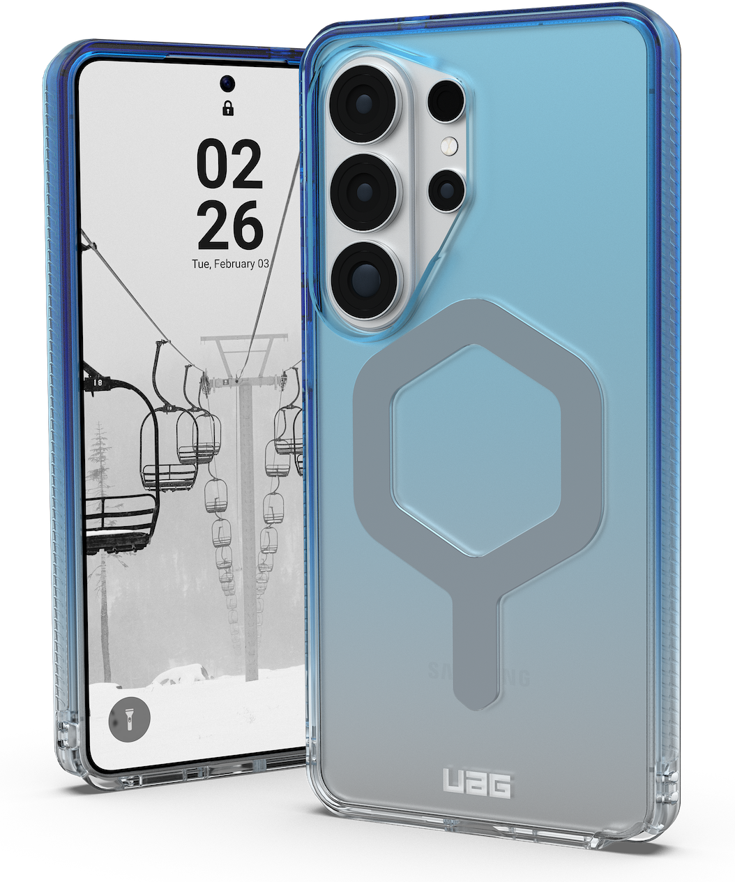 UAG Plyo MagSafe Galaxy S26 Ultra hoesje blauw