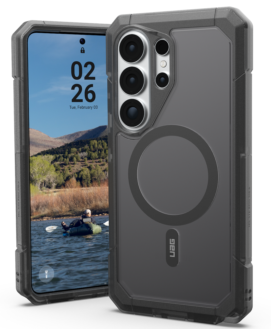 UAG Trooper MagSafe Galaxy S26 Ultra hoesje ash