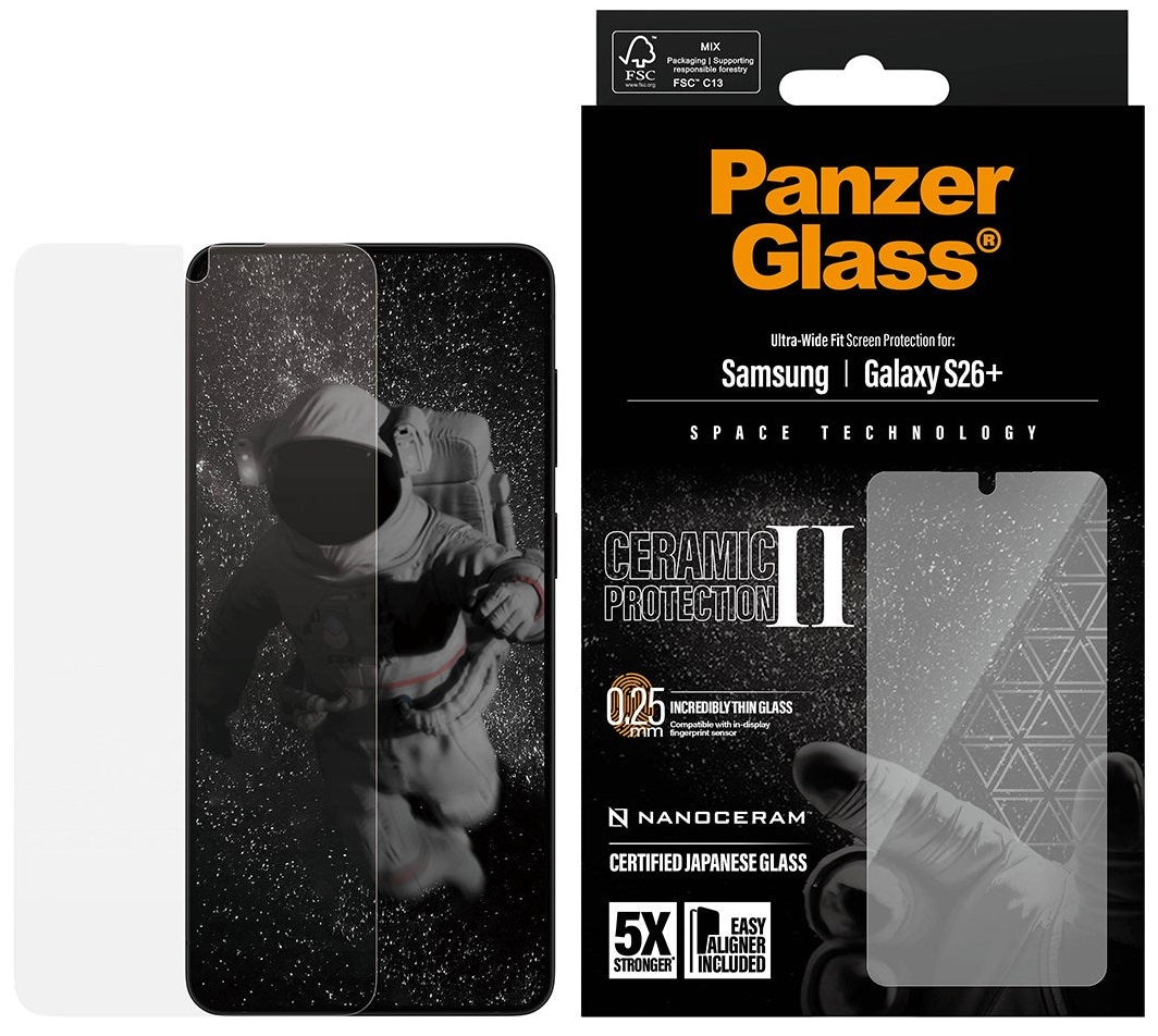 PanzerGlass Ceramic Glazen Galaxy S26+ Plus screenprotector