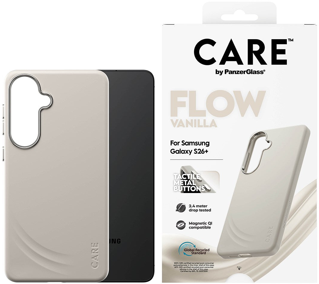 PanzerGlass CARE FLOW MagSafe Galaxy S26+ Plus hoesje vanilla