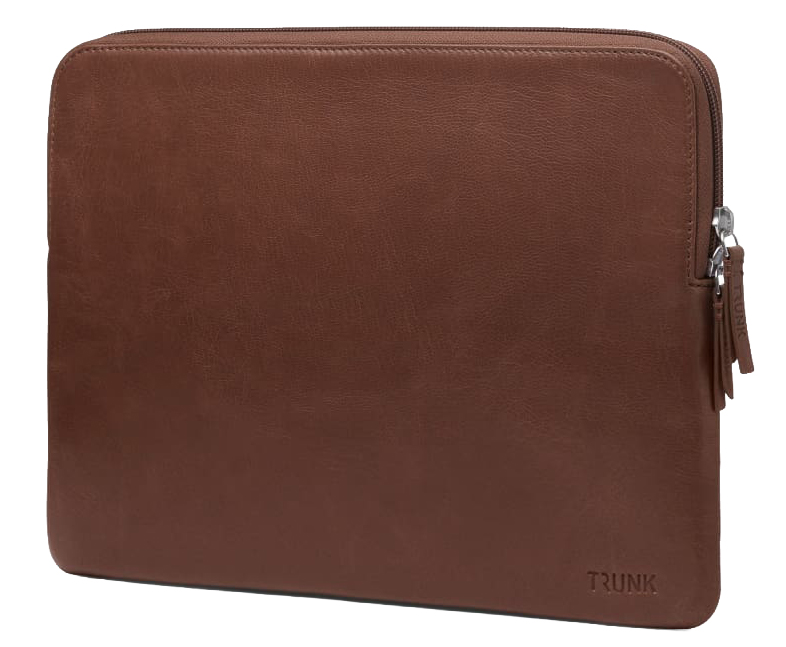 TRUNK Leather MacBook 13 inch sleeve bruin