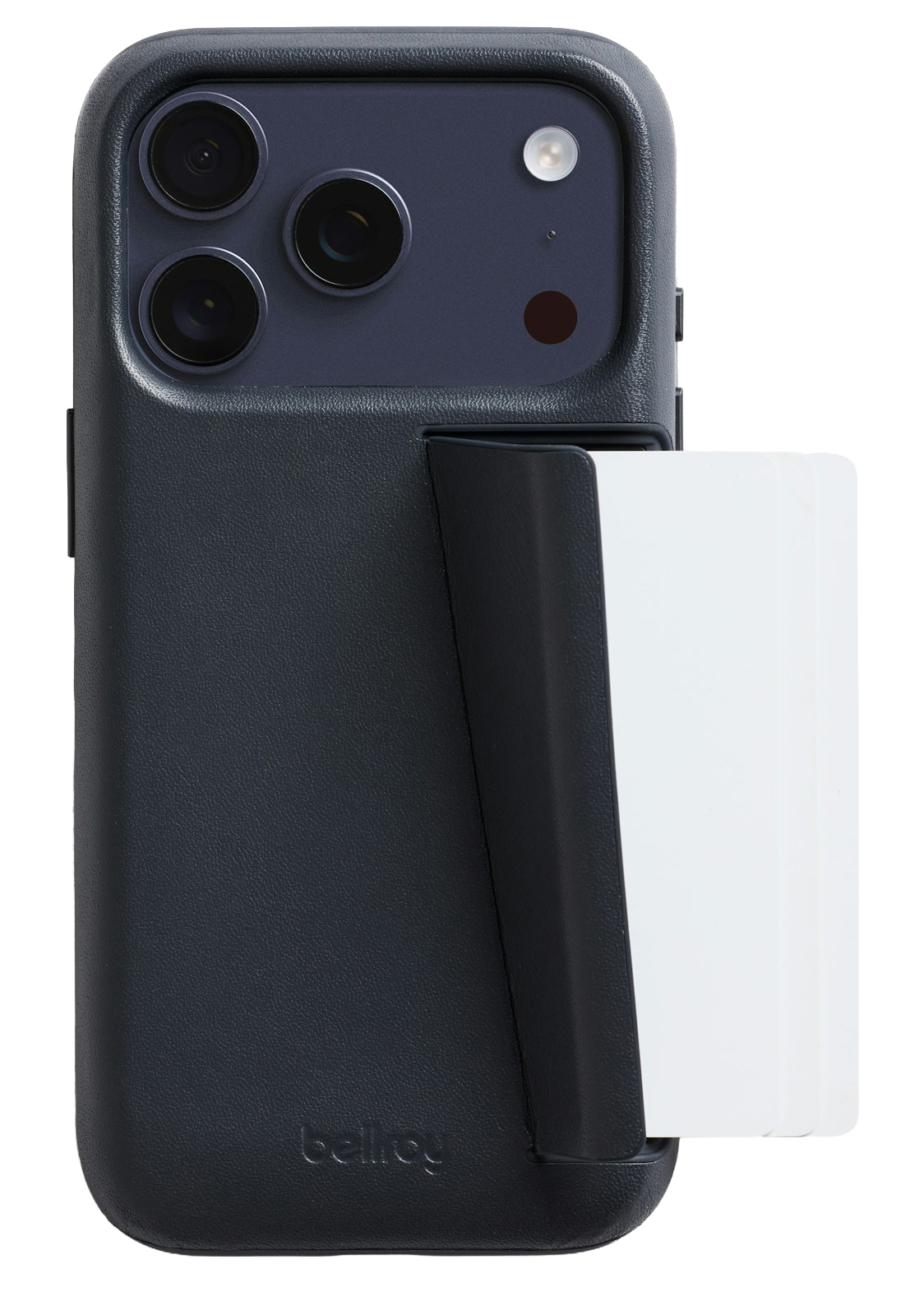 Bellroy Card iPhone 17 Pro Max wallet hoesje navy