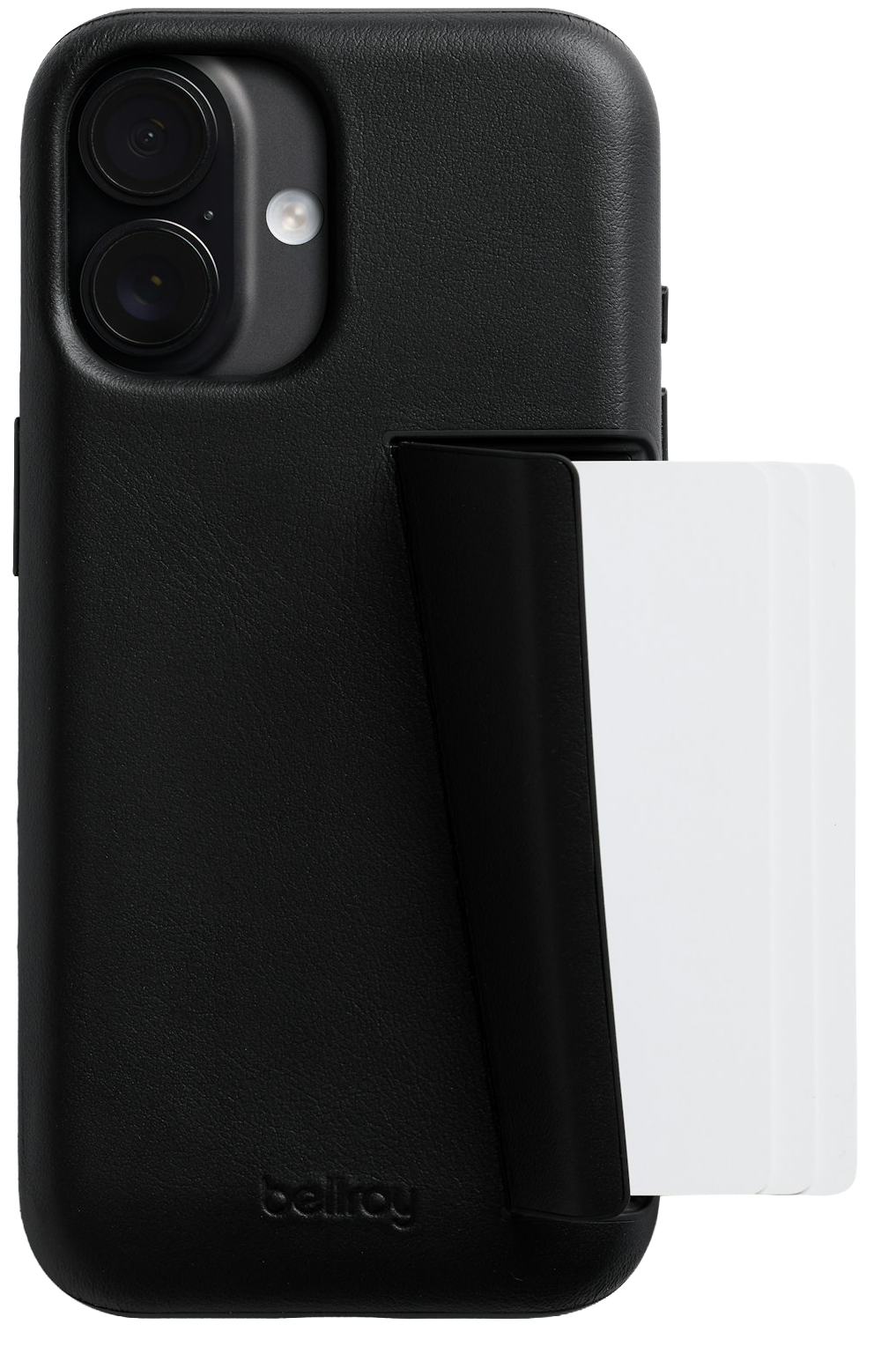 Bellroy Card iPhone 17 wallet hoesje zwart