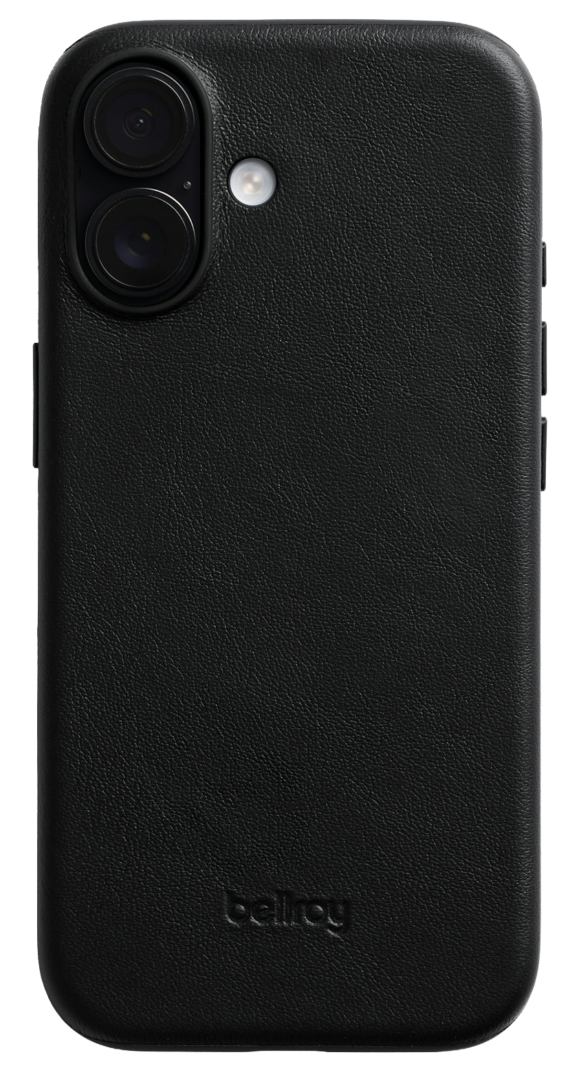 Bellroy leather iPhone 17 hoesje zwart