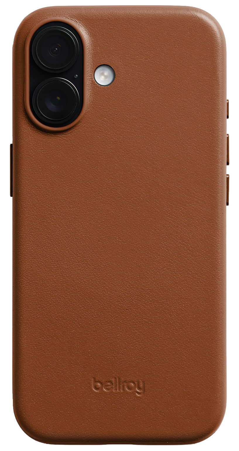 Bellroy leather iPhone 17 hoesje bruin