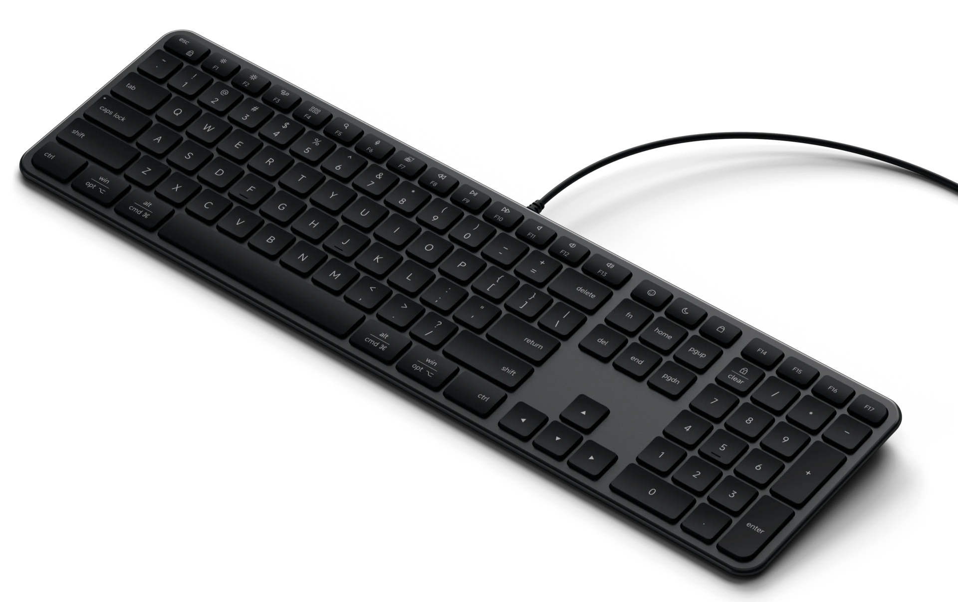 Satechi Slim LX3 bedraad USB-C toetsenbord zwart