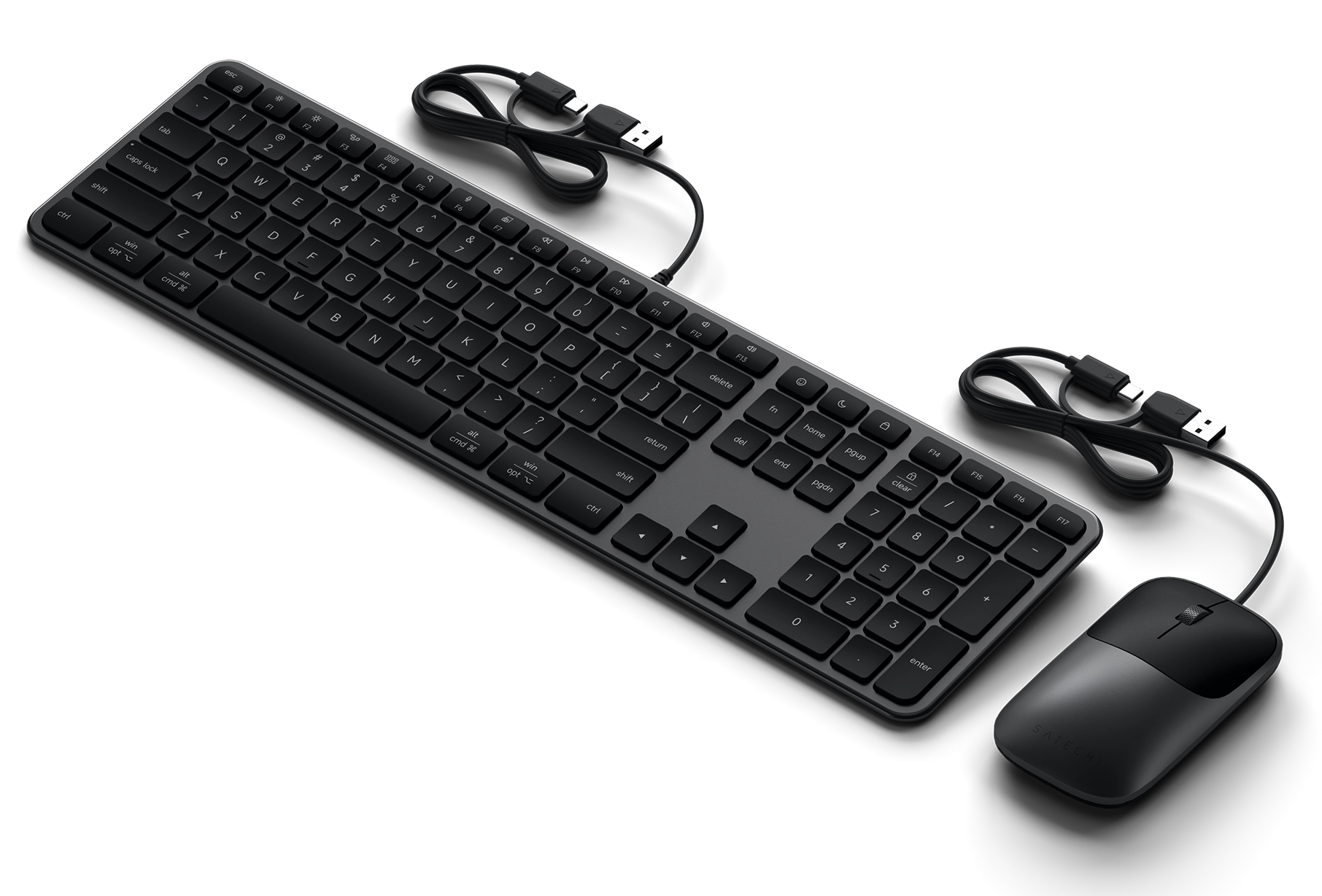 Satechi Slim CLX3 USB-C toetsenbord en muis combo zwart