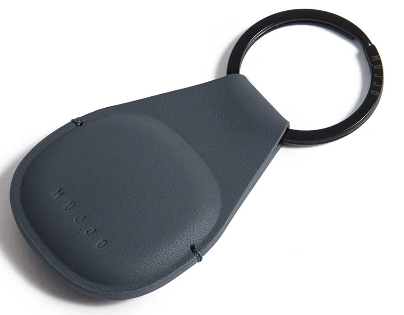 Mujjo Canopy leren AirTag 1 / 2 sleutelhanger basalt