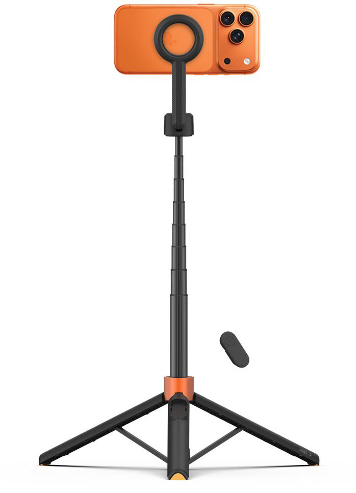 TechProtection View MagSafe Bluetooth Selfie Stick Tripod zwart