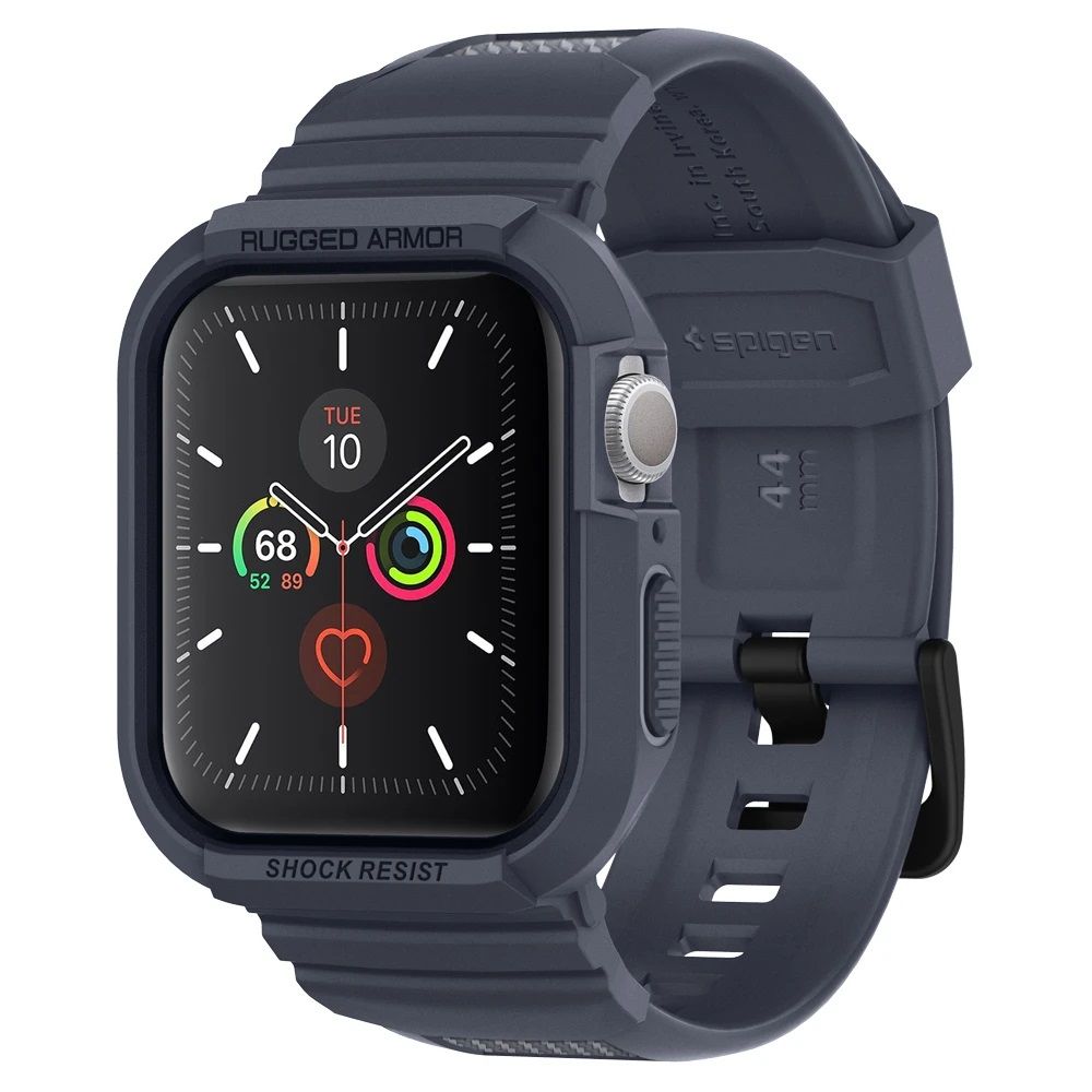 Spigen Rugged Armor Pro Apple Watch 45 / 44 mm bandje Grijs