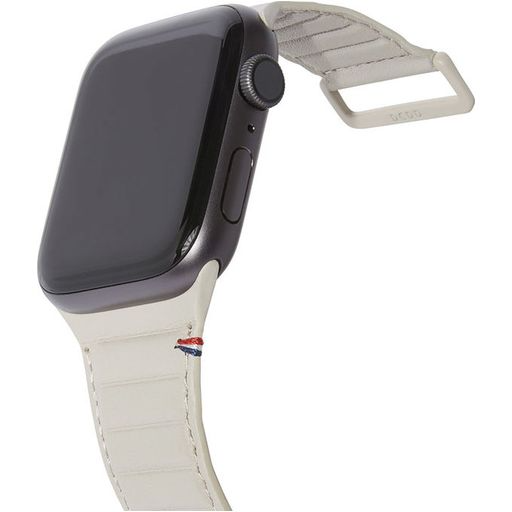 Decoded Traction Leather Apple Watch 42 / 41 / 40 mm bandje clay