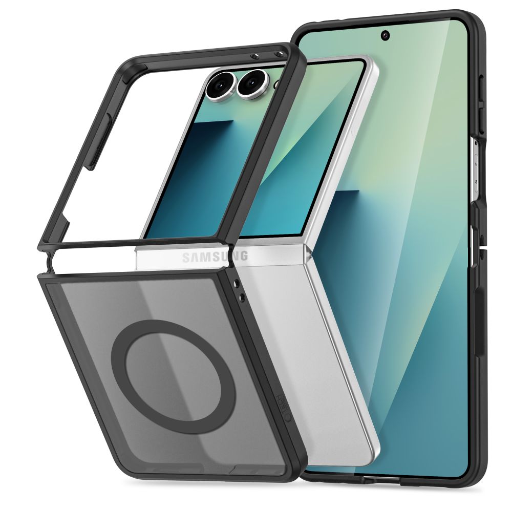 TechProtection Hybrid MagSafe Galaxy Z Flip 8 hoesje zwart