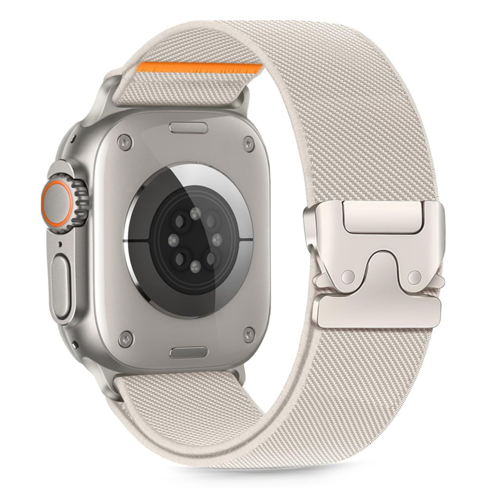TechProtection Nylon clasp Apple Watch 49 /  46 / 45 / 44 mm bandje titanium