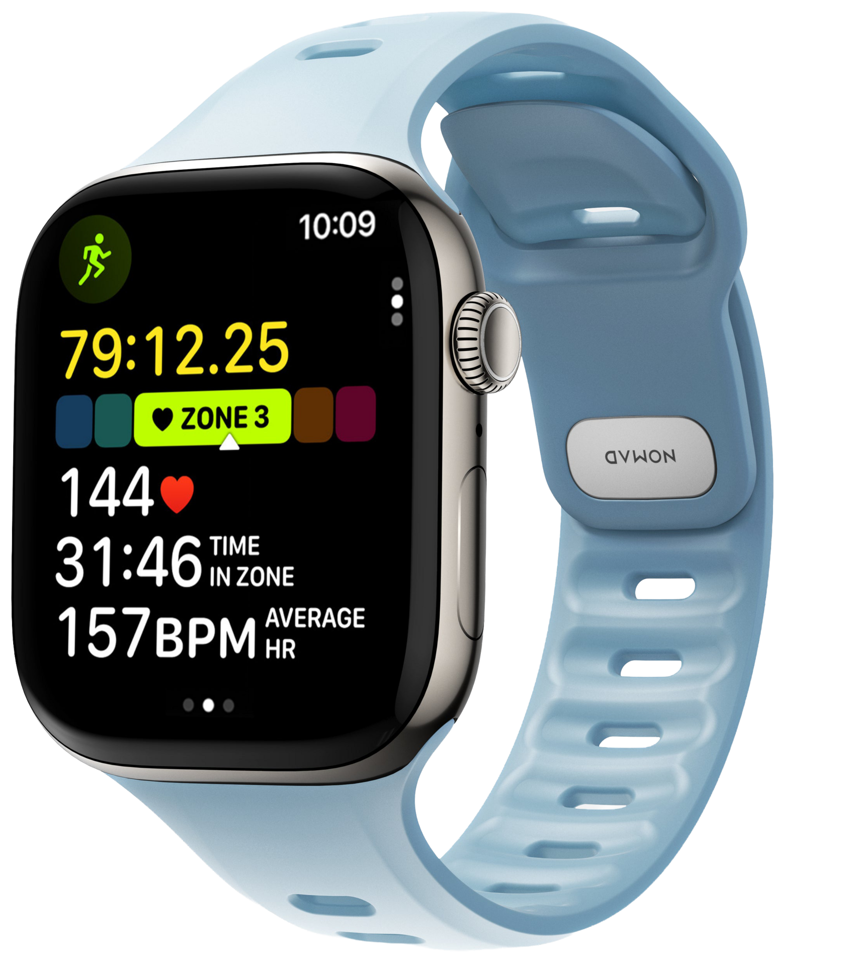 Nomad Tempo FKM Apple Watch 46 / 45 mm armband tidal