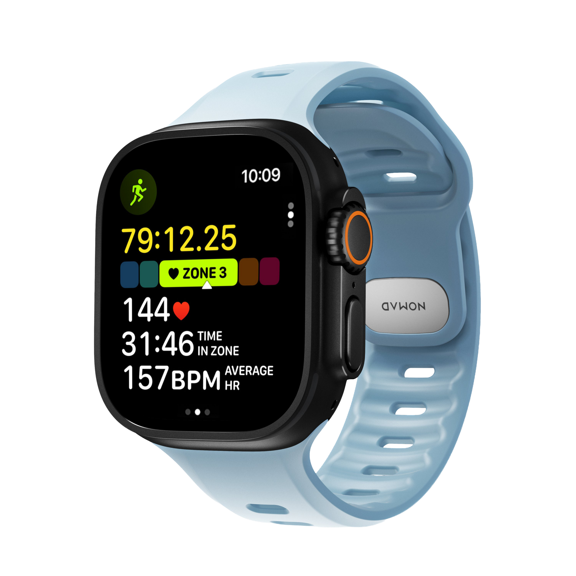 Nomad Tempo FKM Apple Watch Ultra 49 mm bandje tidal
