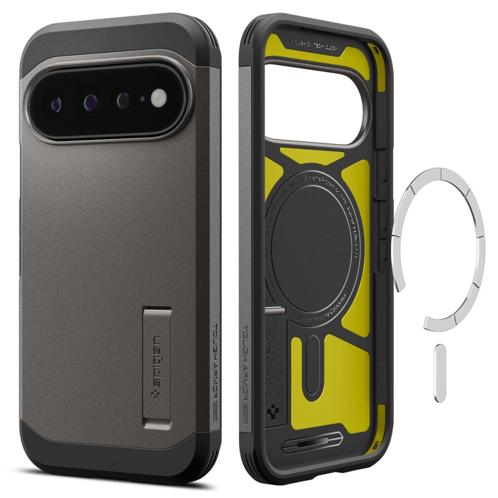 Spigen Tough Armor MagSafe Google Pixel 11 Pro XL hoesje gun metal