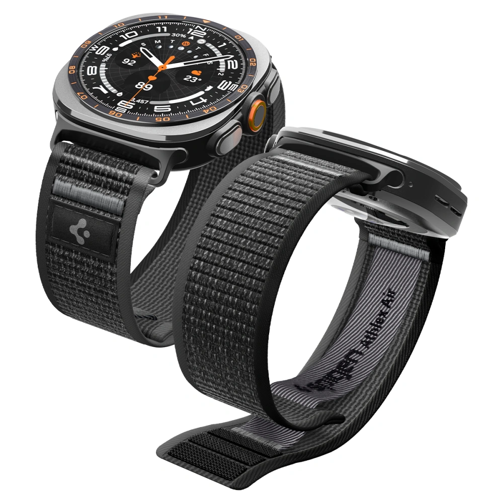 Spigen Athlex Air Galaxy Watch Ultra 47 mm bandje zwart / grijs 