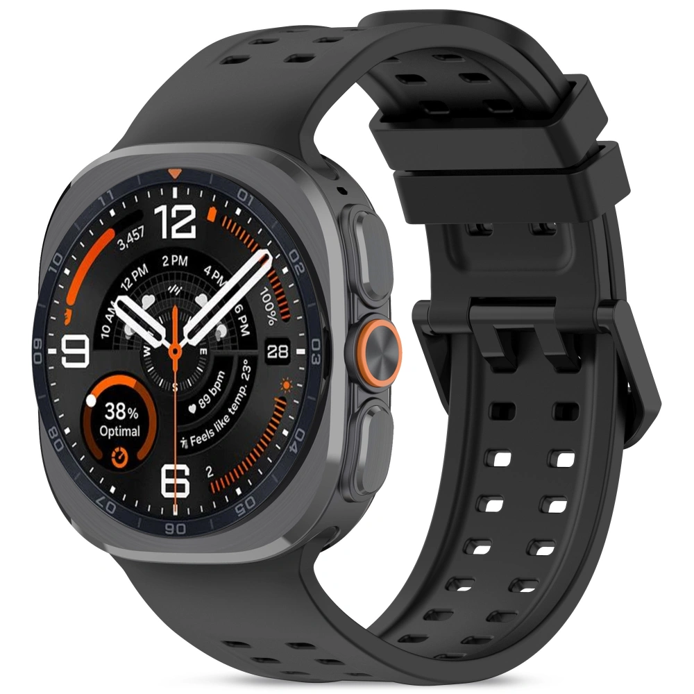 TechProtection Silicone Air Galaxy Watch Ultra 47 mm bandje zwart