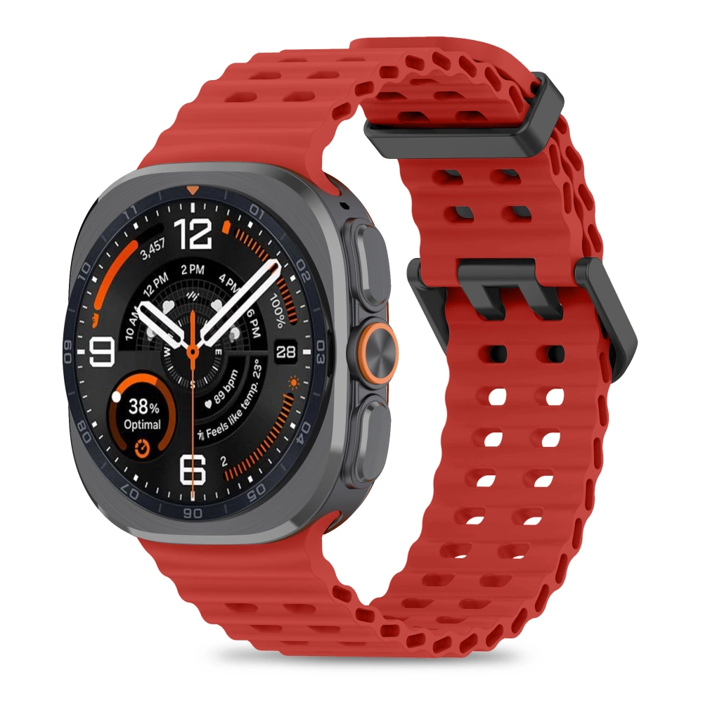 TechProtection Iconband Pro Galaxy Watch Ultra 47 mm bandje rood
