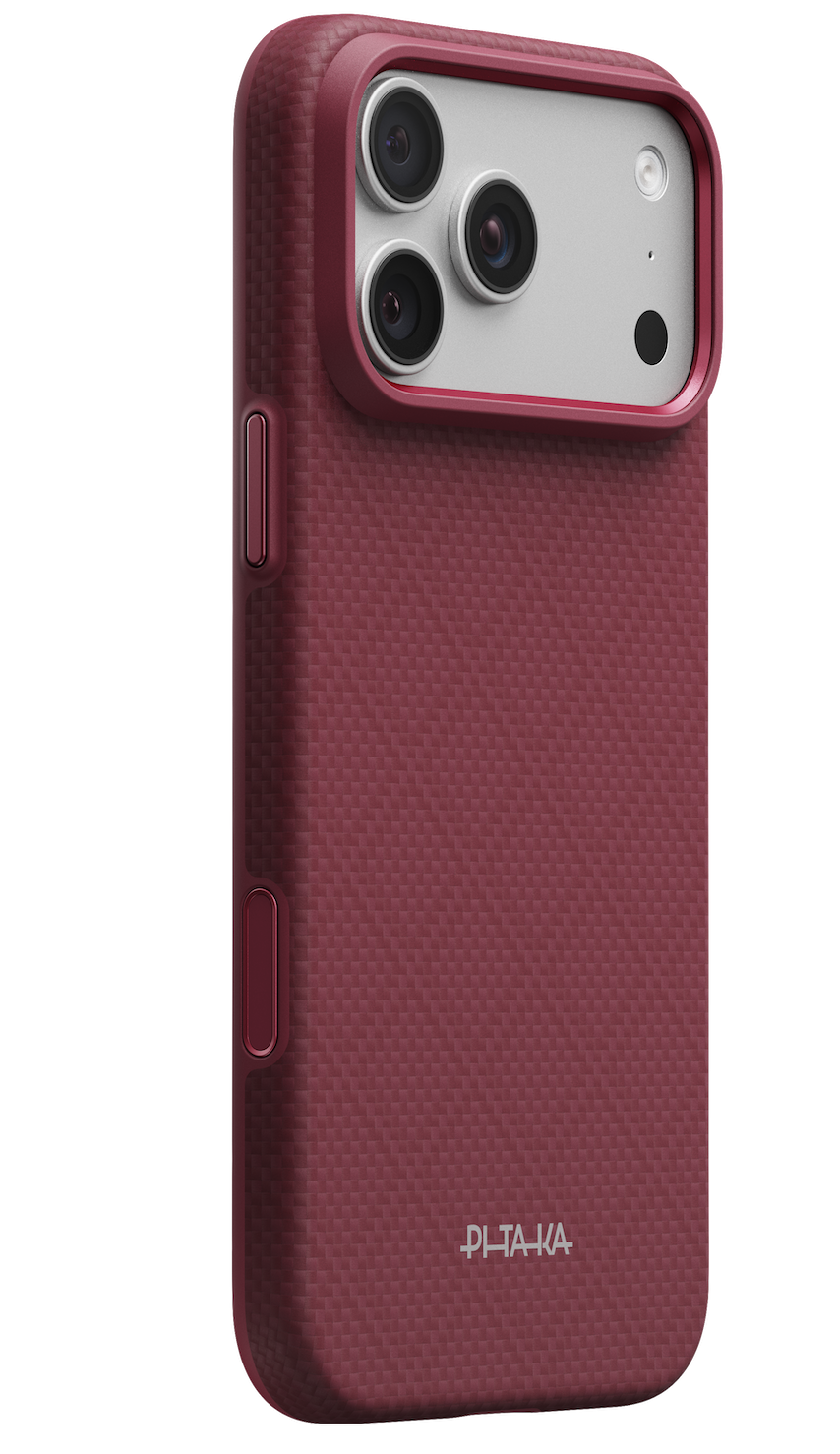 PITAKA Summa iPhone 18 Pro Max hoesje burgundy